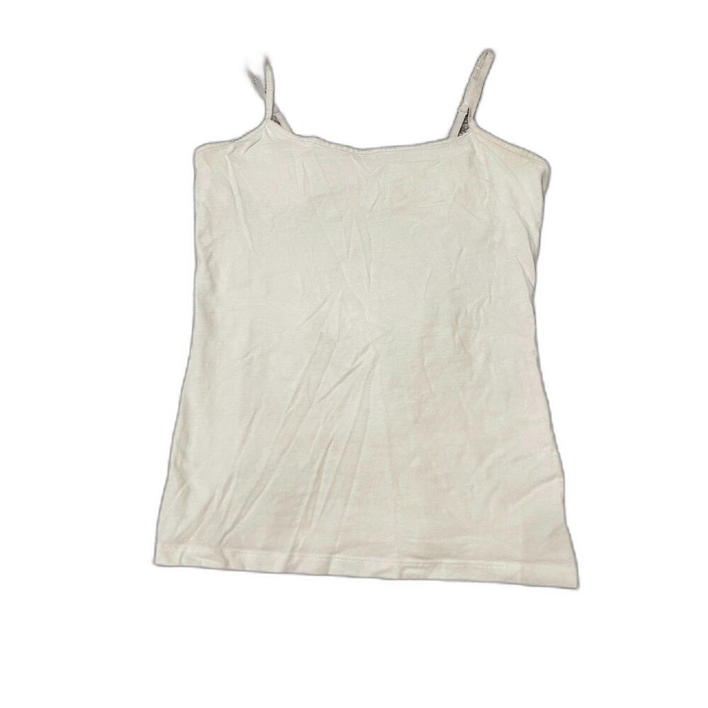 SO white The Favorite Cami shelf-bra camisole tank top M Junior's